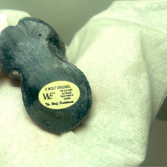 NWOT Vintage The Wolf Sculptures Canada Soapstone Beaver - Picture 10 of 16